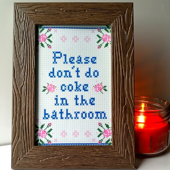 Don't do c@ke funny Bathroom Restroom wash… - Picture 5 of 7